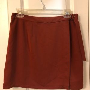 Burnt Orange Mini Skirt